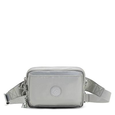 Kipling Abanu Multi Metallic Handbags Silver | UKKi1788V