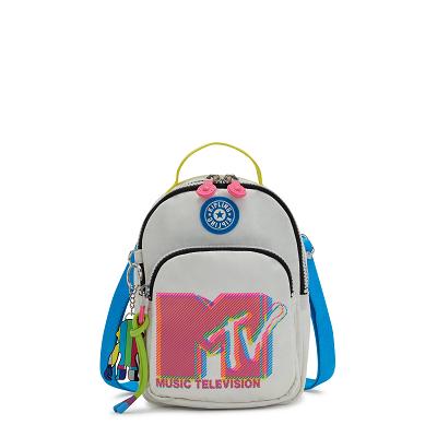 Kipling Alber Fashion Backpacks Grey Pink | UKKi1185Y