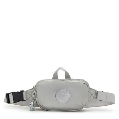 Kipling Alys Metallic Handbags Silver | UKKi1793M