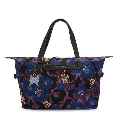 Kipling Art Medium Tote Bags Black Camo | UKKi1733I