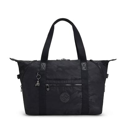 Kipling Art Medium Tote Bags Black Camo | UKKi1739J