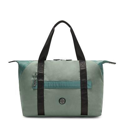 Kipling Art Medium Tote Bags Green | UKKi1734O