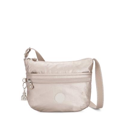 Kipling Arto Small Metallic Handbags Metal | UKKi1796F
