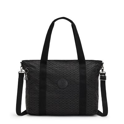 Kipling Asseni Tote Bags Black | UKKi1746N