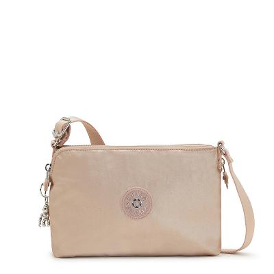 Kipling Boyd Metallic Handbags Gold Metal | UKKi1797G