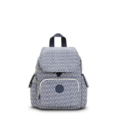Kipling City Pack Mini Fashion Backpacks Blue white | UKKi1198Q