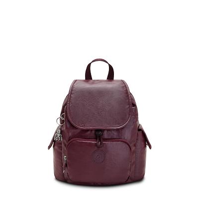 Kipling City Pack Mini Travel Backpacks Burgundy | UKKi1379Y