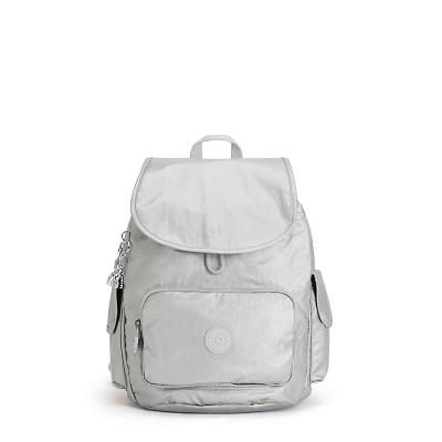 Kipling City Pack Small Travel Backpacks Silver | UKKi1398S