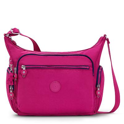 Kipling Gabbie Shoulder Bags Pink Fuchsia | UKKi1957D