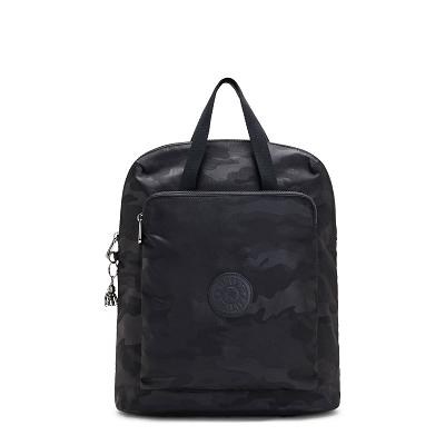 Kipling Kazuki Laptop Backpacks Black Camo | UKKi1320O