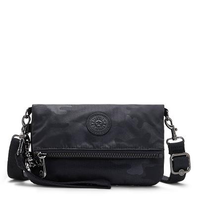 Kipling Lynne Crossbody Bags Black Camo | UKKi1636H
