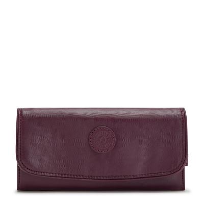 Kipling Money Land Wallets Burgundy | UKKi1161I