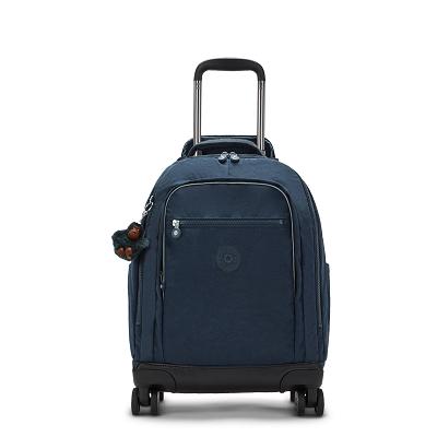 Kipling New Zea Rolling Backpacks Blue | UKKi2153I