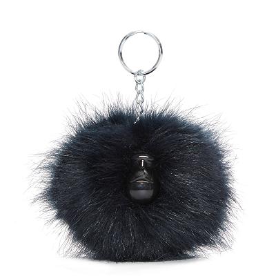 Kipling Pompom Monkey Keychains Navy | UKKi1018G