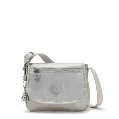 Kipling Sabian Metallic Handbags Silver | UKKi1812H