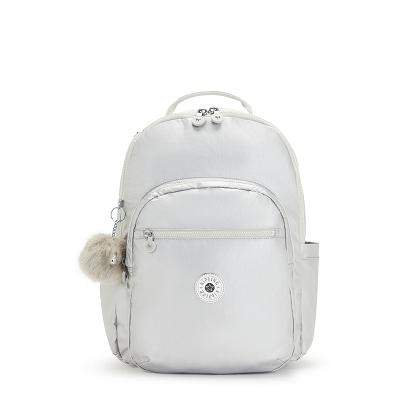 Kipling Seoul Large Laptop Backpacks Metal | UKKi2089D