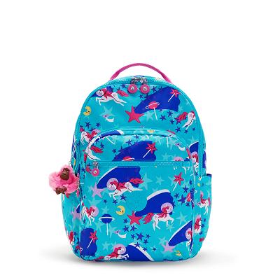 Kipling Seoul Large Laptop Backpacks Turquoise | UKKi2102F