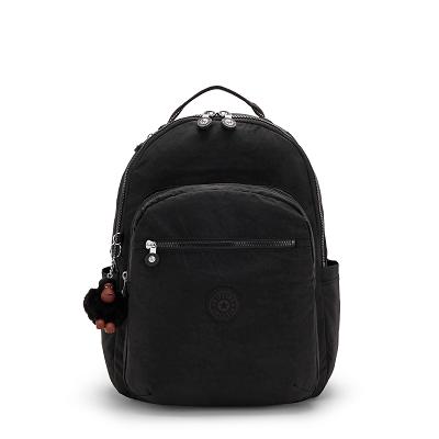 Kipling Seoul Large School Backpacks Black | UKKi2174S