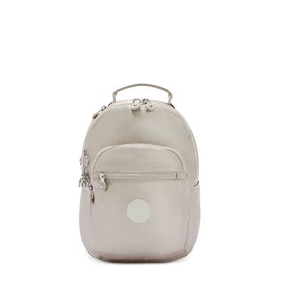 Kipling Seoul Small Travel Backpacks Metal | UKKi1456F