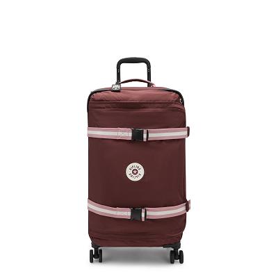 Kipling Spontaneous Medium Carry On Luggage Burgundy | UKKi2020T