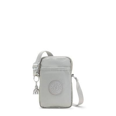 Kipling Tally Metallic Handbags Silver | UKKi1814Q