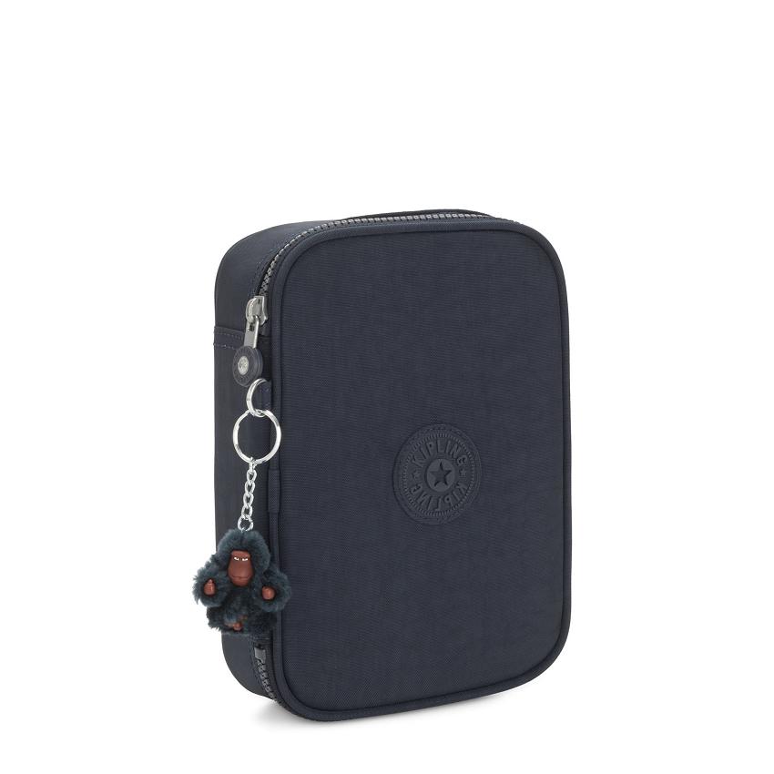 Kipling 100 Pens Makeup Bags Navy | UKKi1089M