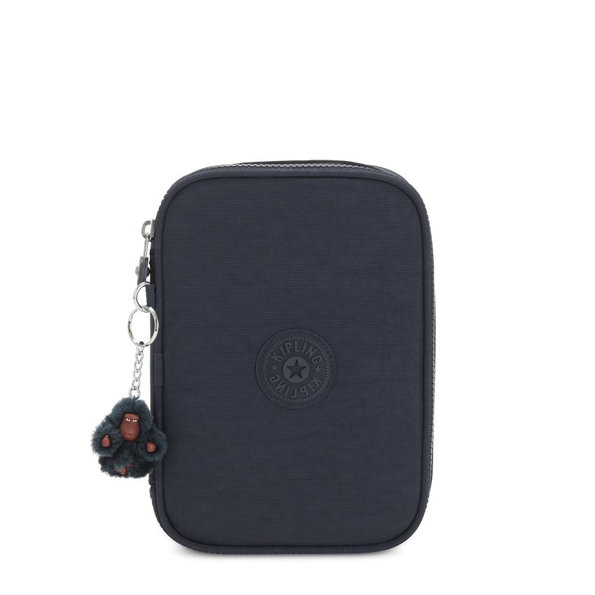 Kipling 100 Pens Makeup Bags Navy | UKKi1089M