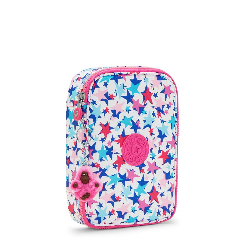 Kipling 100 Pens Makeup Bags Pink | UKKi1083C