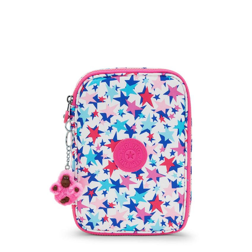 Kipling 100 Pens Makeup Bags Pink | UKKi1083C