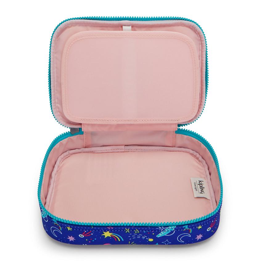 Kipling 100 Pens Pencil Cases Blue | UKKi2126U