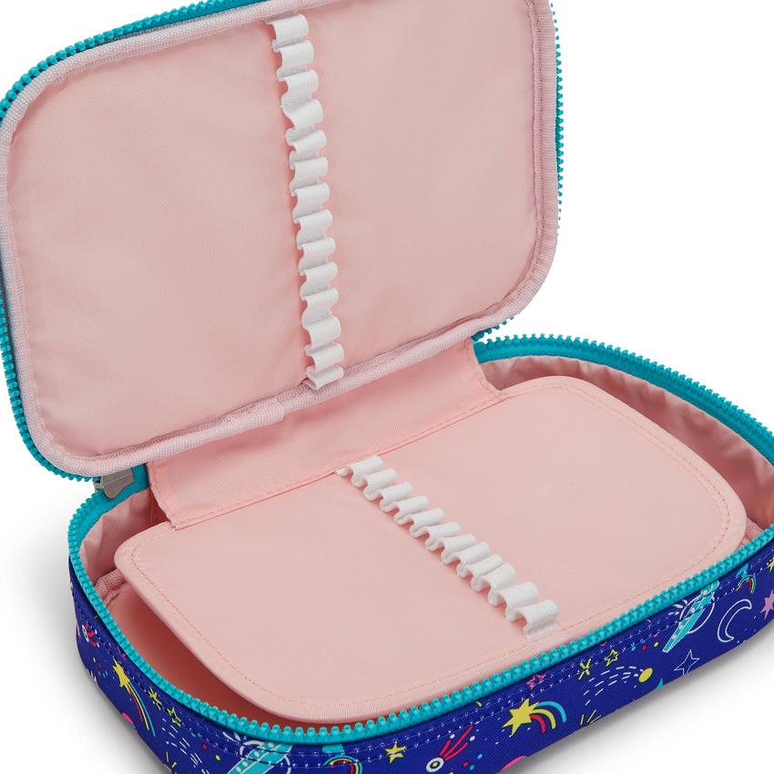 Kipling 100 Pens Pencil Cases Blue | UKKi2126U