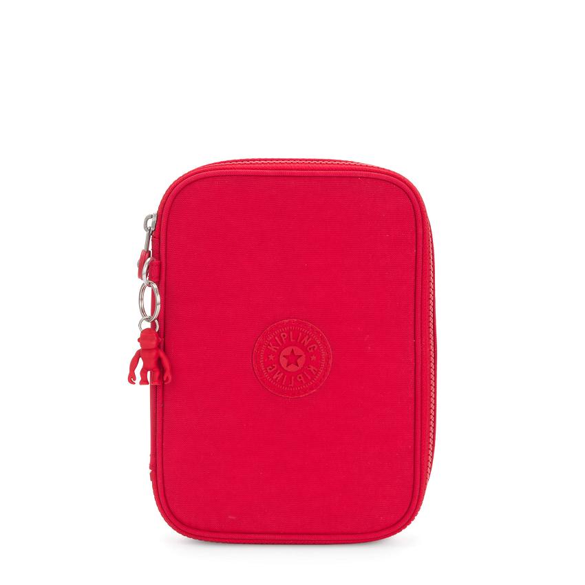 Kipling 100 Pens Pencil Cases Red | UKKi2122E