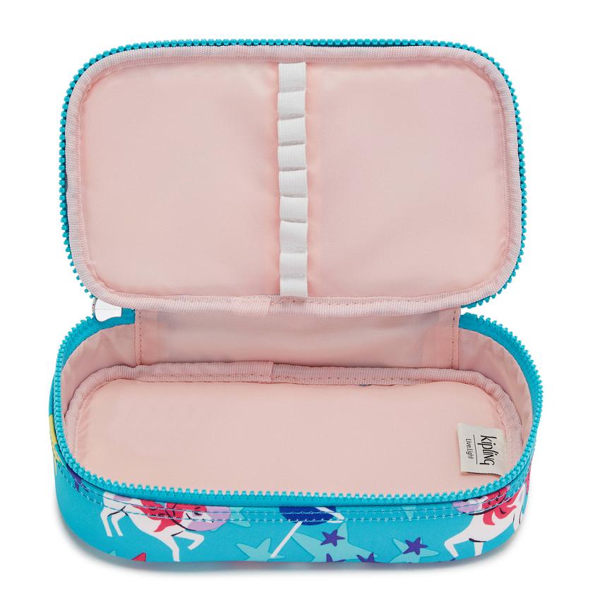 Kipling 50 Pens Pencil Cases Turquoise | UKKi2127I