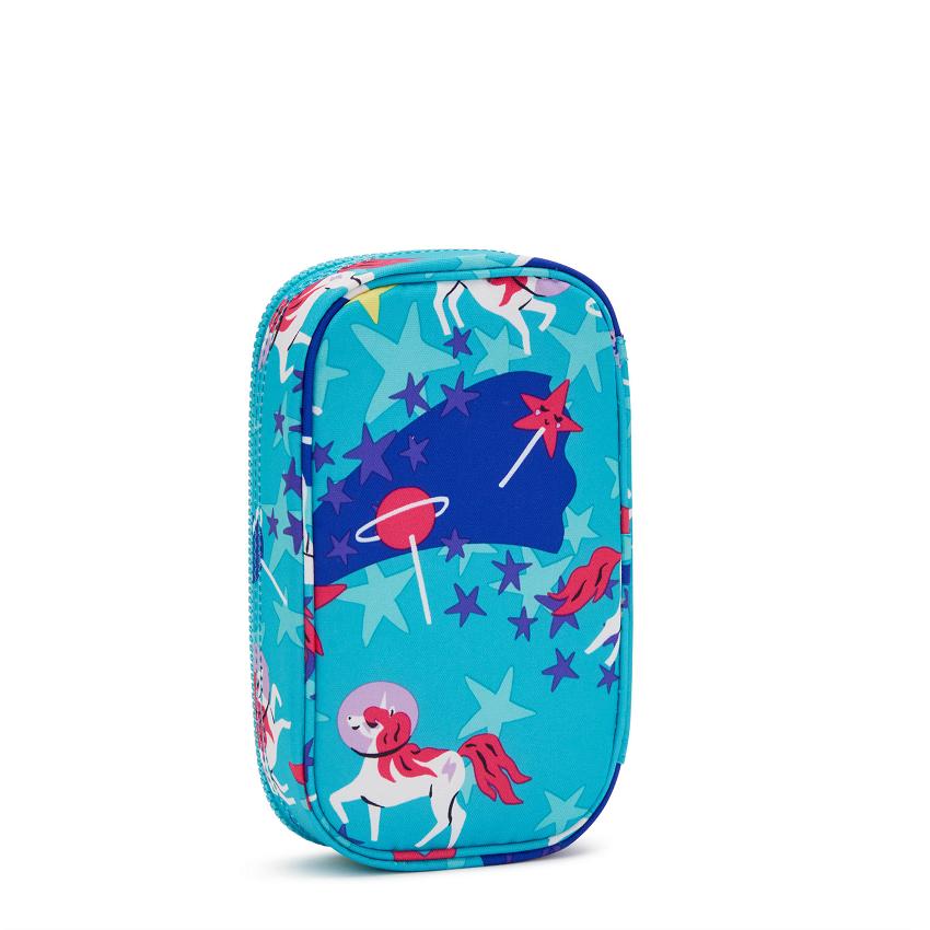 Kipling 50 Pens Pencil Cases Turquoise | UKKi2127I