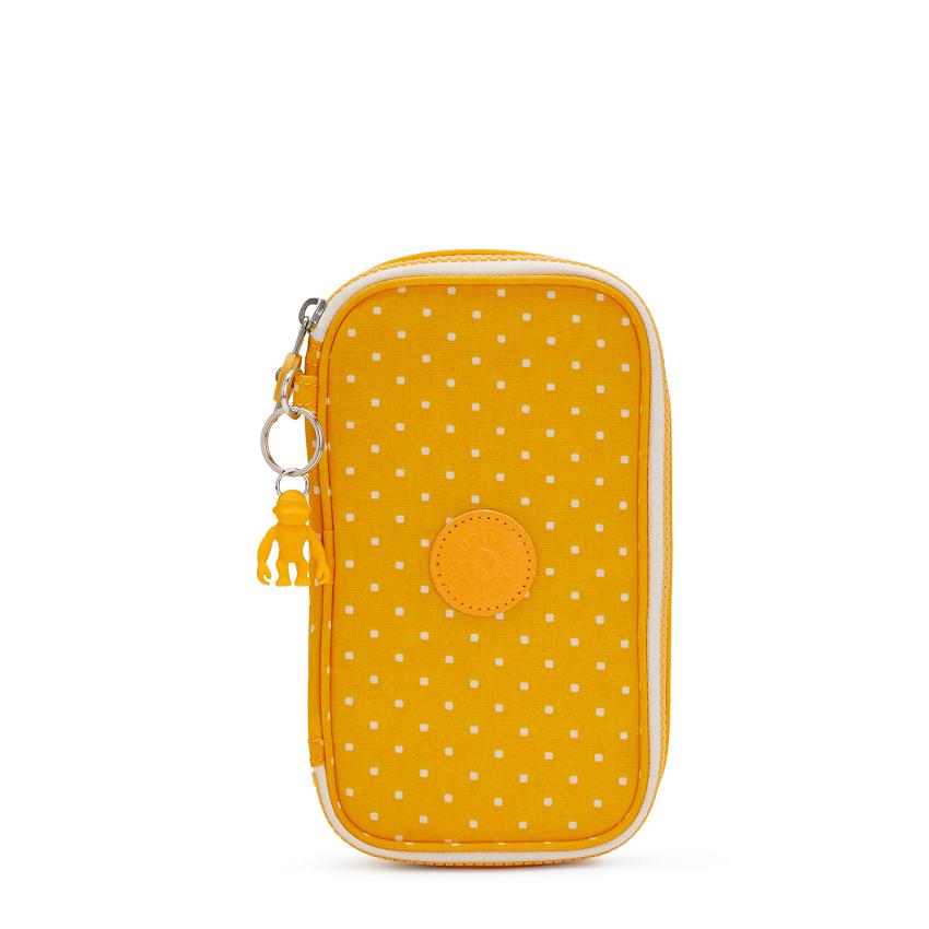 Kipling 50 Pens Pencil Cases Yellow | UKKi2128O