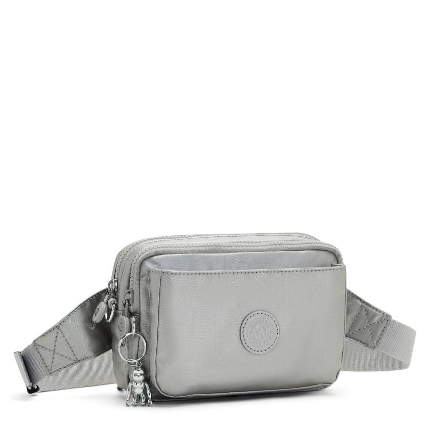 Kipling Abanu Multi Metallic Handbags Silver | UKKi1788V