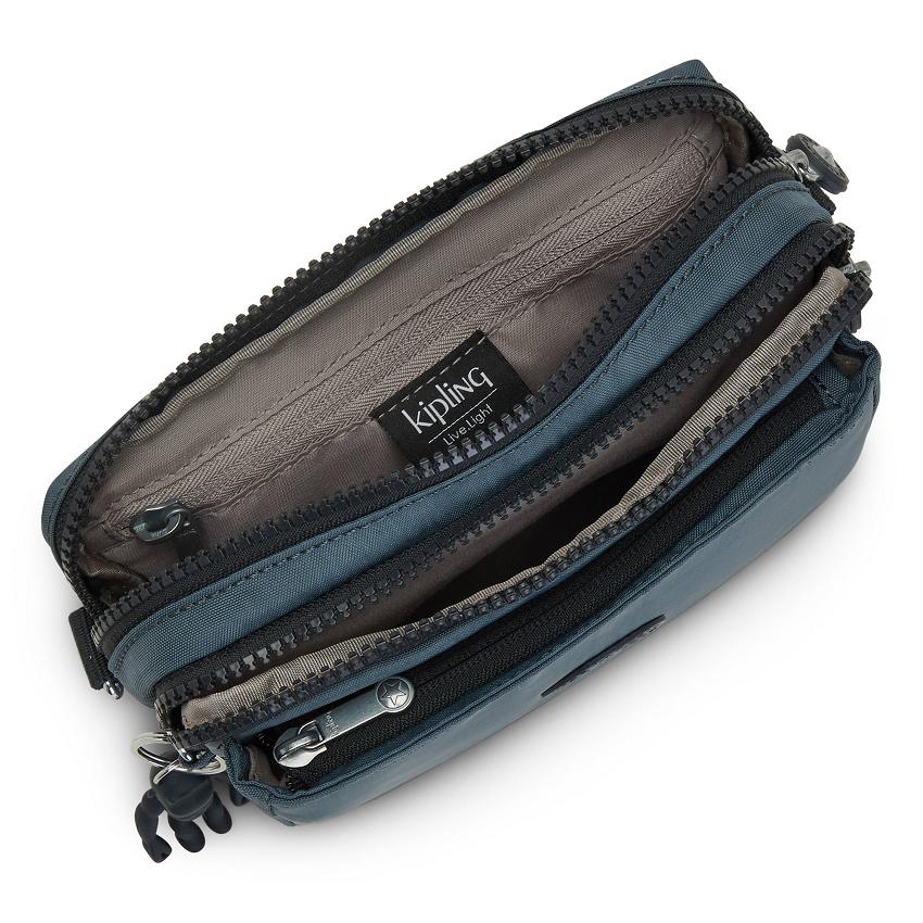 Kipling Abanu Multi Waist Bags Navy Grey | UKKi1982Q