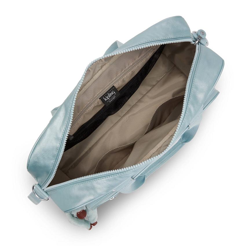 Kipling Alanna Diaper Bags Turquoise Metal | UKKi1770Q