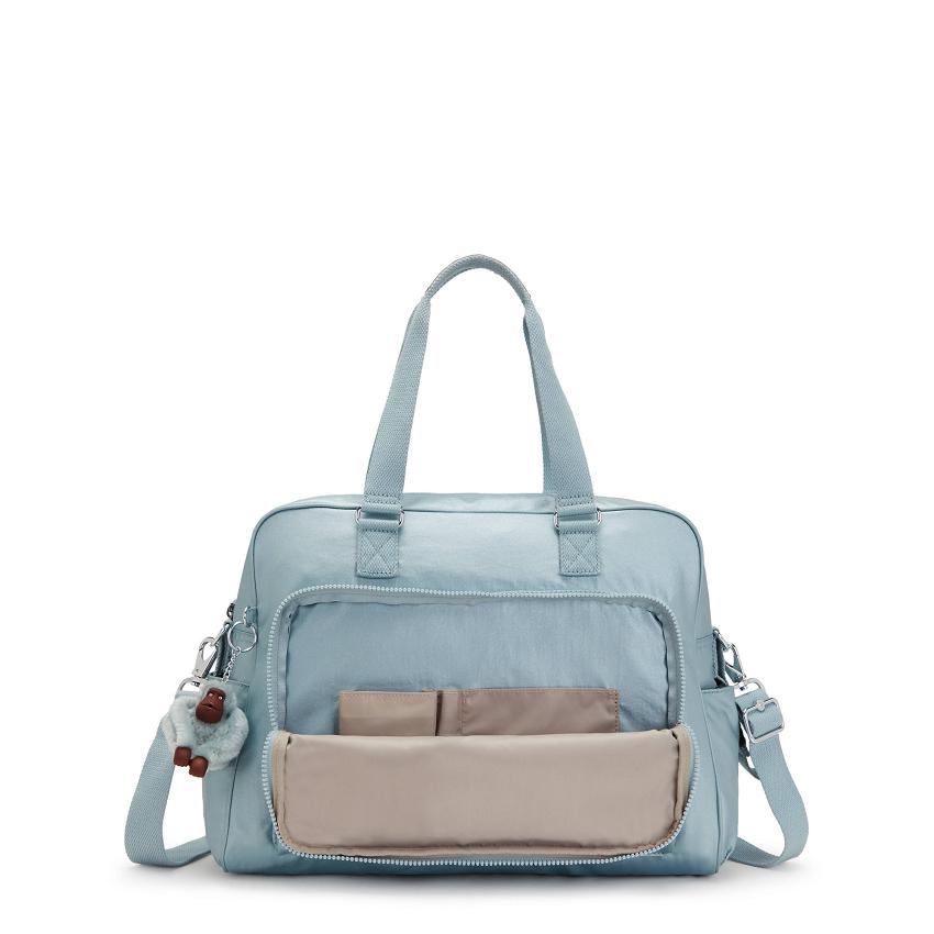 Kipling Alanna Diaper Bags Turquoise Metal | UKKi1770Q