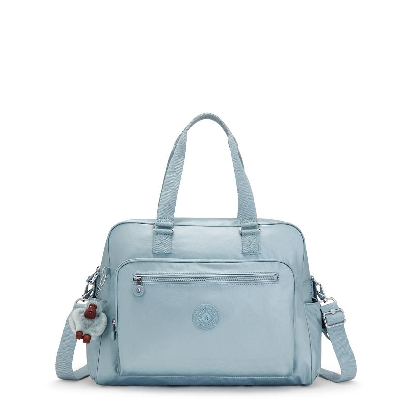 Kipling Alanna Diaper Bags Turquoise Metal | UKKi1770Q