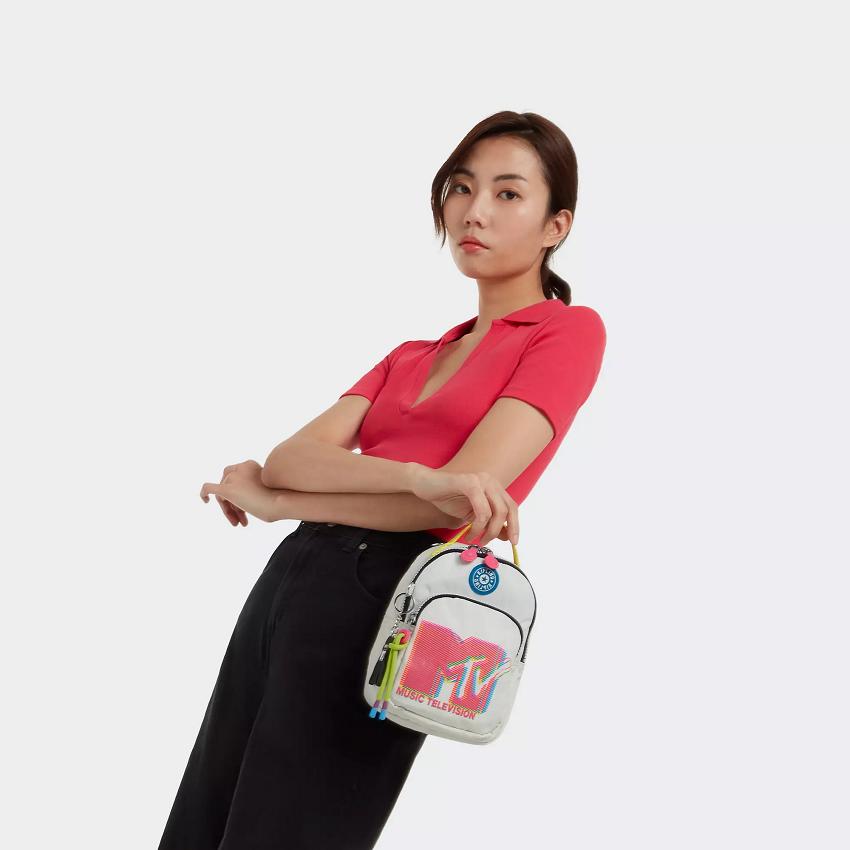 Kipling Alber Travel Backpacks Grey Pink | UKKi1369G