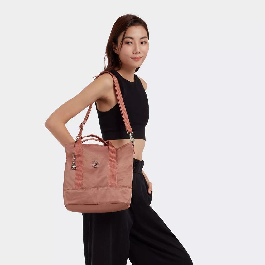 Kipling Angel Tote Bags Rose | UKKi1729R