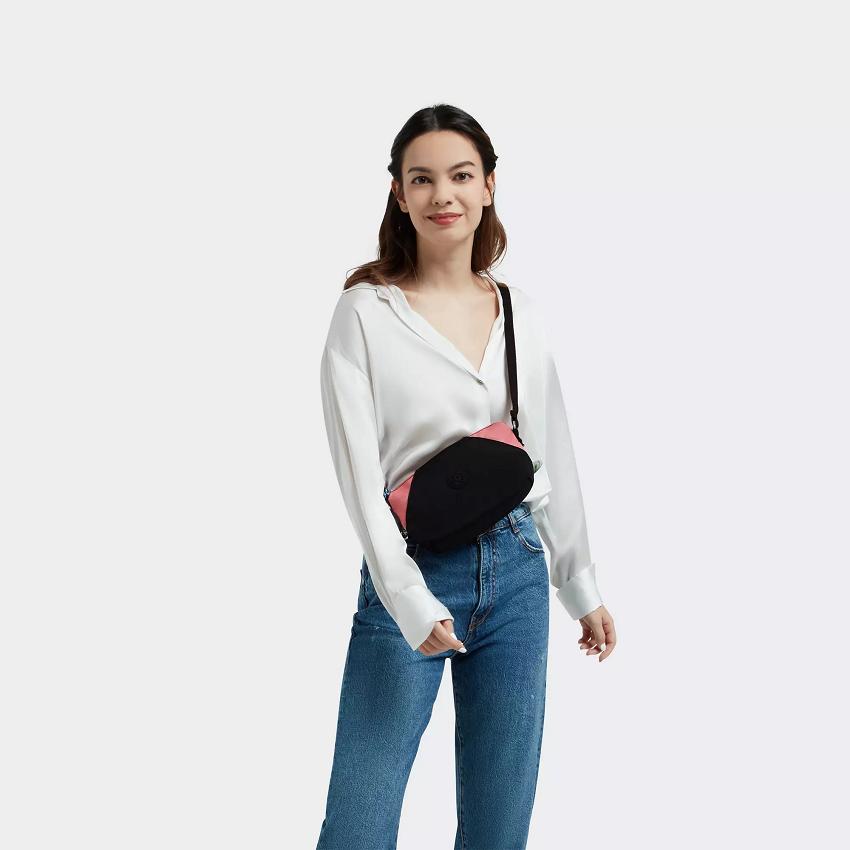 Kipling Art Extra Small Mini Bags Black Pink | UKKi1827J