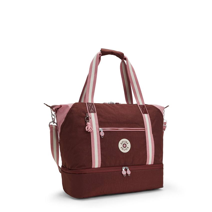 Kipling Art M Weekender Gym Bags Dark Red | UKKi1706S