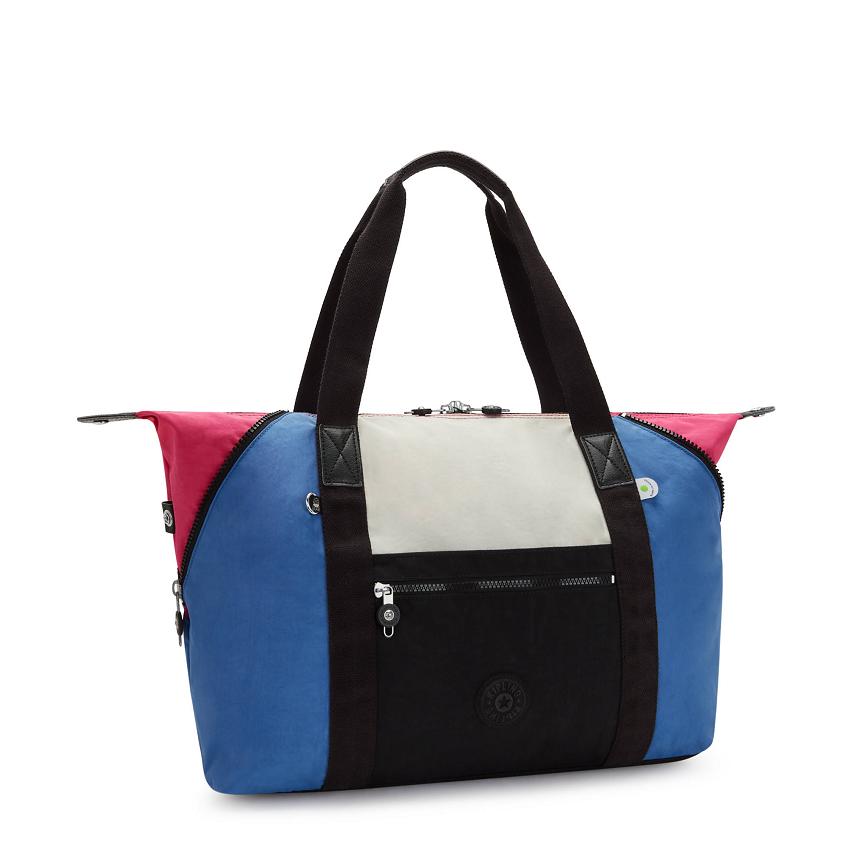 Kipling Art Medium Duffle Bags Blue Pink | UKKi2009B