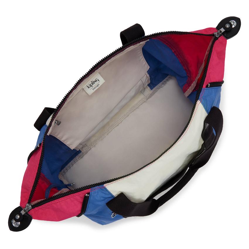 Kipling Art Medium Duffle Bags Blue Pink | UKKi2009B