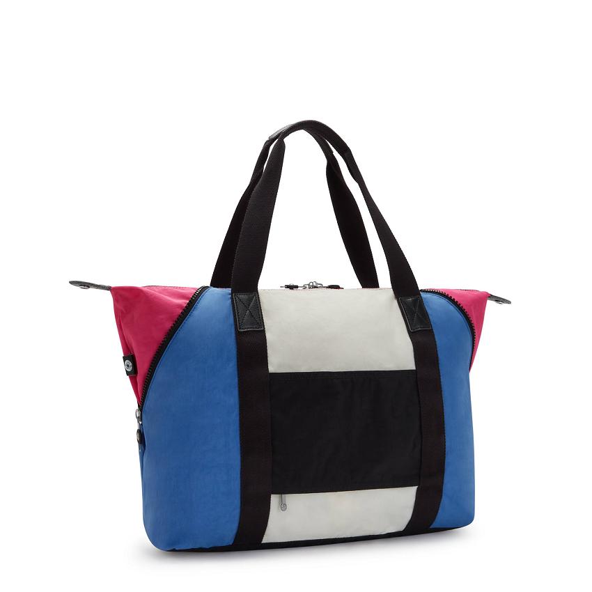 Kipling Art Medium Duffle Bags Blue Pink | UKKi2009B