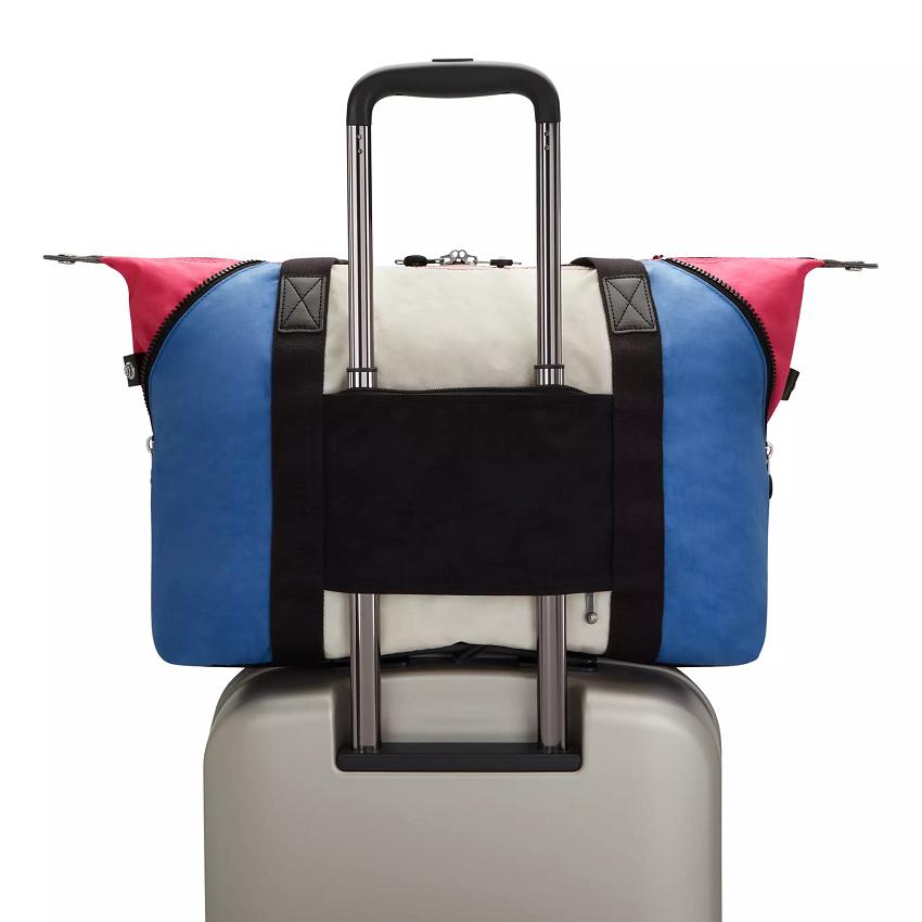 Kipling Art Medium Duffle Bags Blue Pink | UKKi2009B