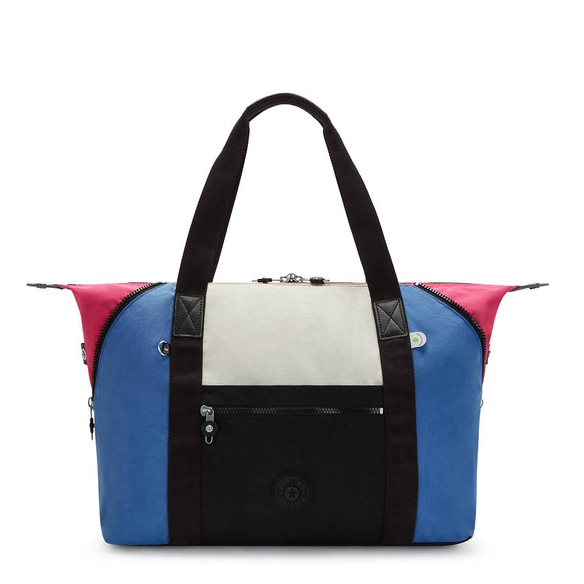 Kipling Art Medium Duffle Bags Blue Pink | UKKi2009B