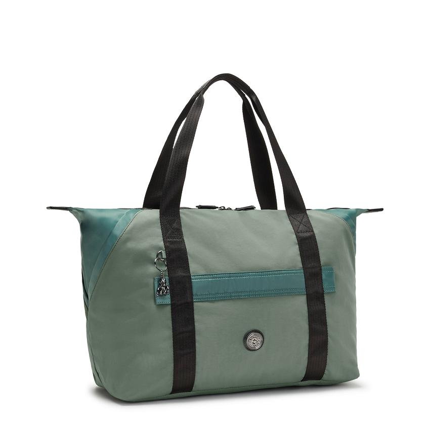 Kipling Art Medium Duffle Bags Green | UKKi2005L
